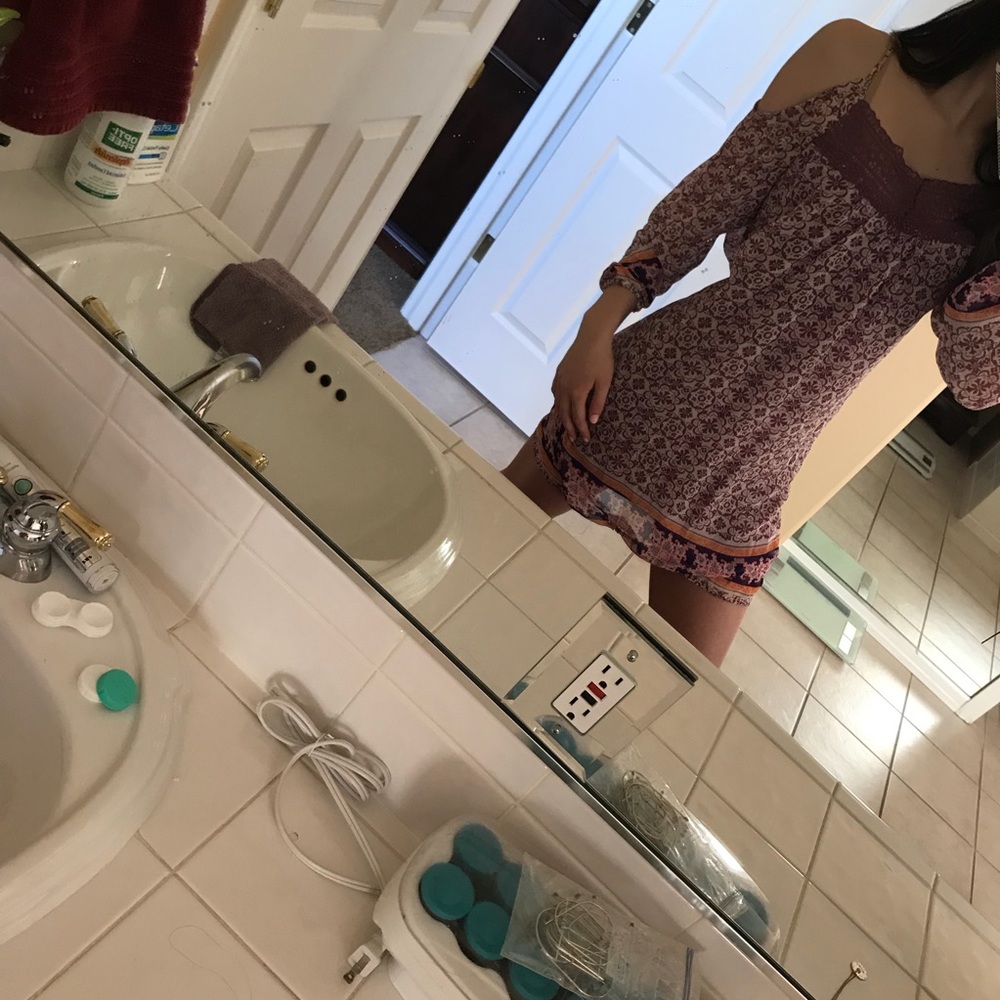 Purple lacy dress